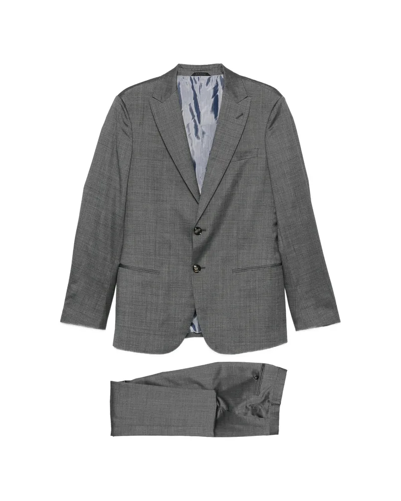 Giorgio Armani Single-breasted Notch-lapel Suit Grey