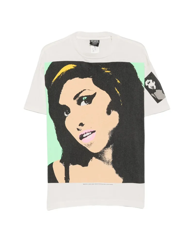 SAINT MXXXXXX X Amy Winehouse Graphic-print T-shirt White