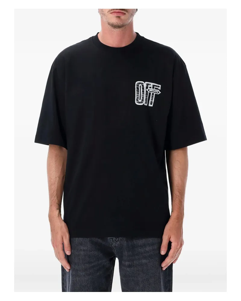 OFF-WHITE Off-white Arrow-print T-shirt Black