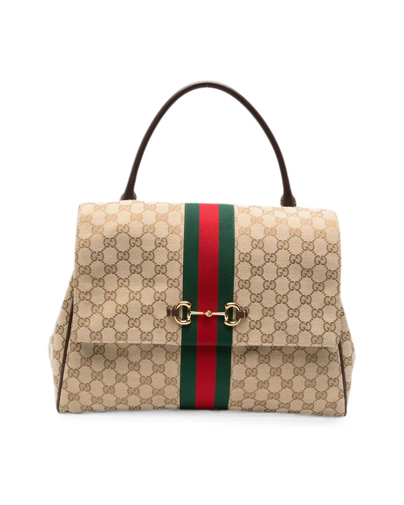 Gucci Paparazzo Top-handle Tote Bag Neutrals