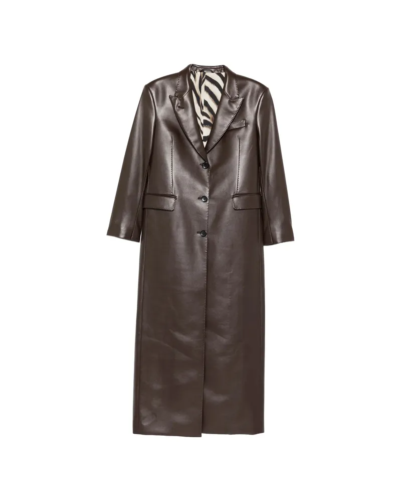 ERALDO Buttoned Coat Brown