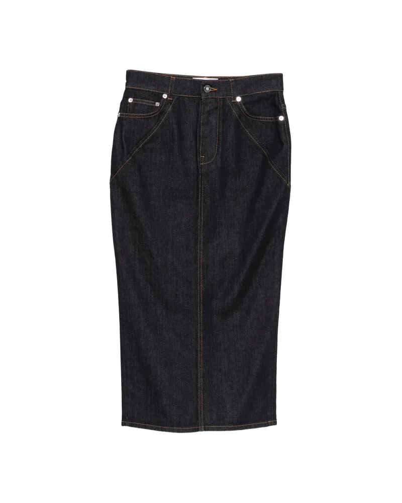 Givenchy Seam Midi Skirt Blue