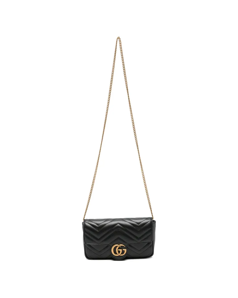 Gucci Marmont Matelassé Crossbody Bag Black