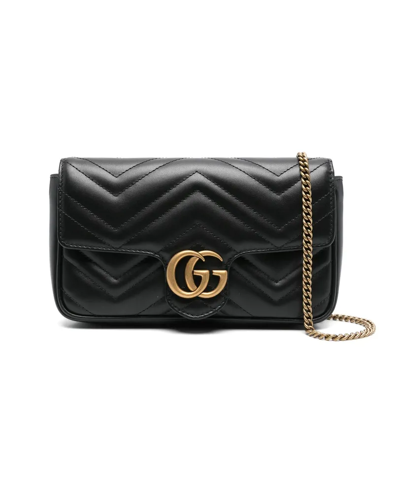 Gucci Mini GG Marmont Cross Body Bag Black