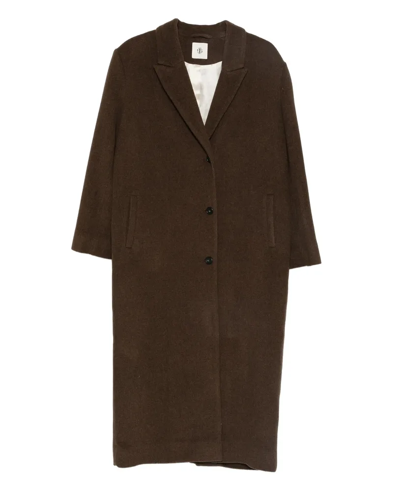 The Garment Single-breasted Coat Brown