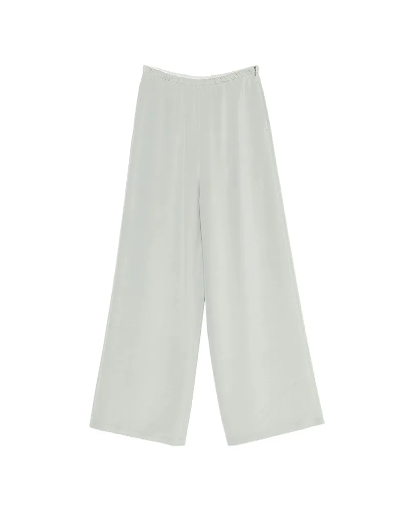 Max Mara Wide-leg Cut Palazzo Pants Green