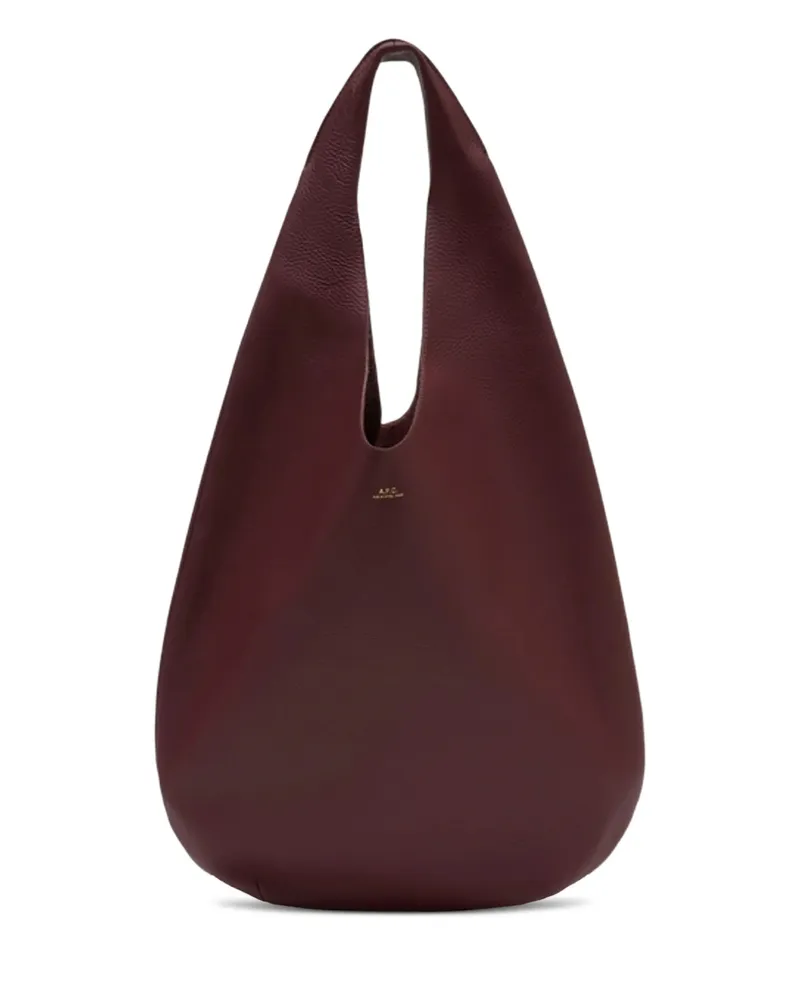 A.P.C. A. p.c. Le Neige Embossed Tote Bag Red