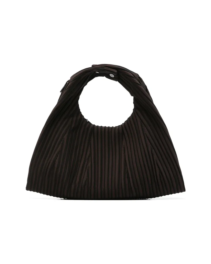 CFCL Medium Dayfuku Striped Tote Bag Brown
