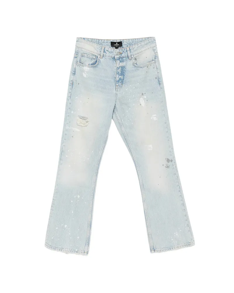 REPRESENT Paint-splatter Distressed Jeans Blue