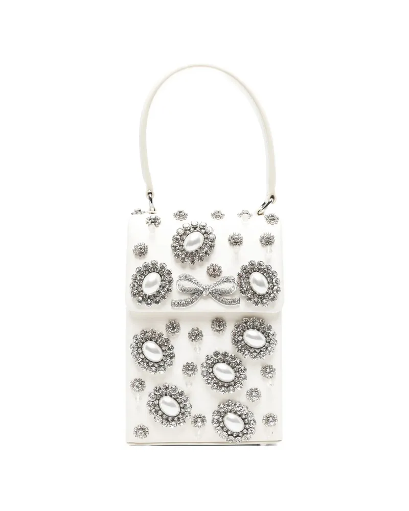 Self-Portrait Bow-embellished Tote Bag Neutrals