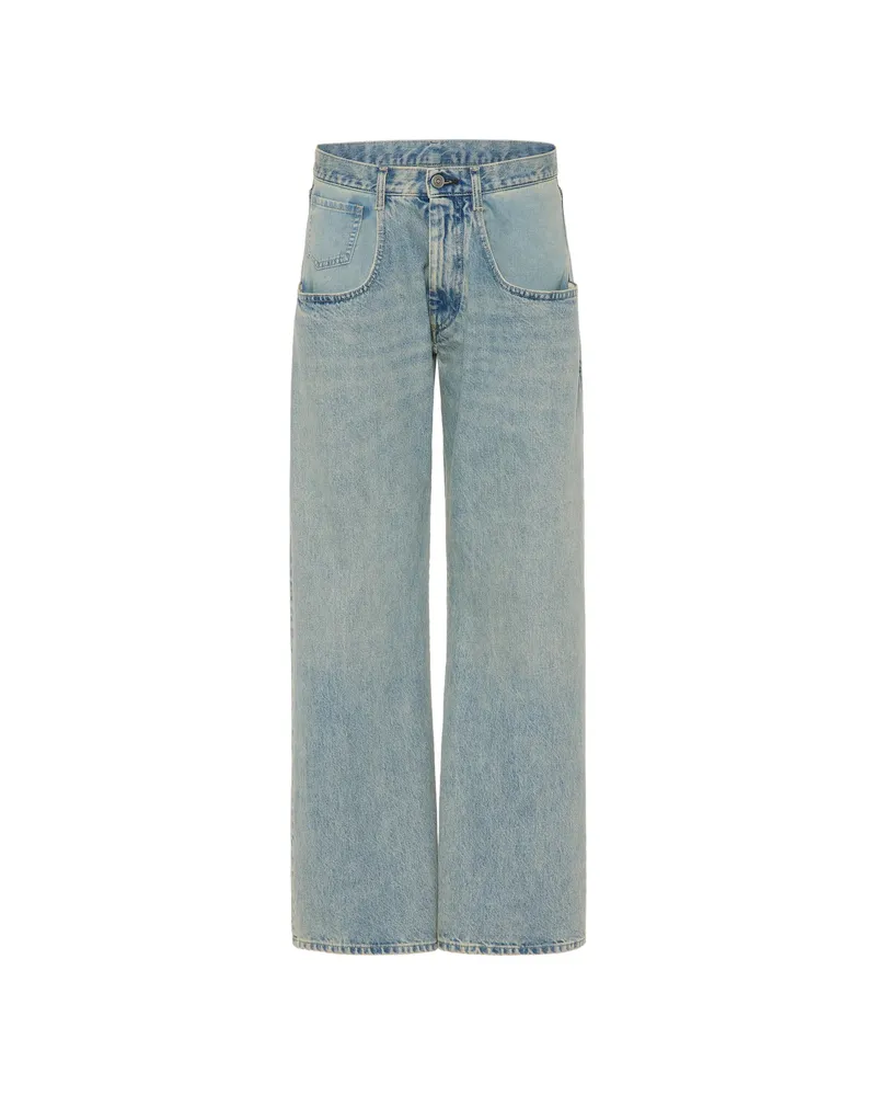 Maison Margiela Wide-leg Denim Jeans Blue