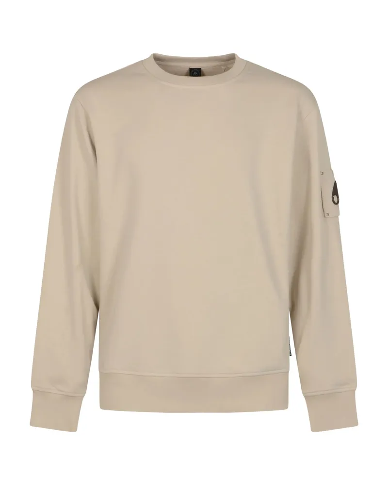 Moose Knuckles Logo-patch Sweatshirt Neutrals