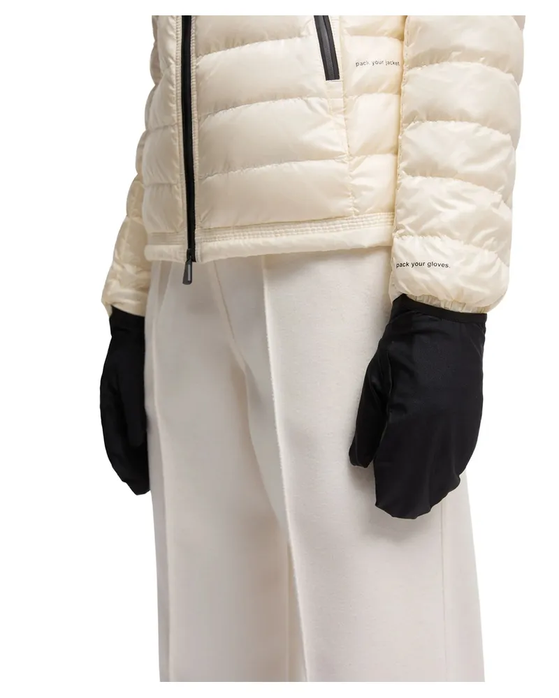 Moncler Walibi Packable Short Down Jacket White