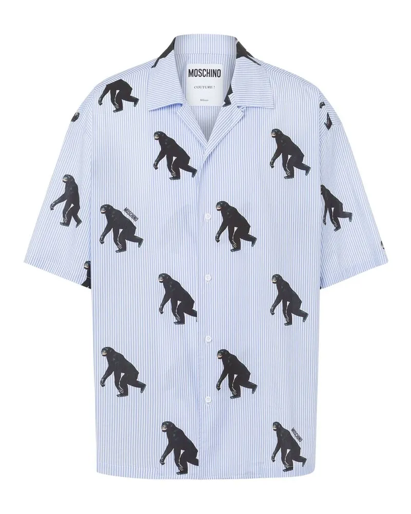 Moschino Graphic-print Shirt Blue