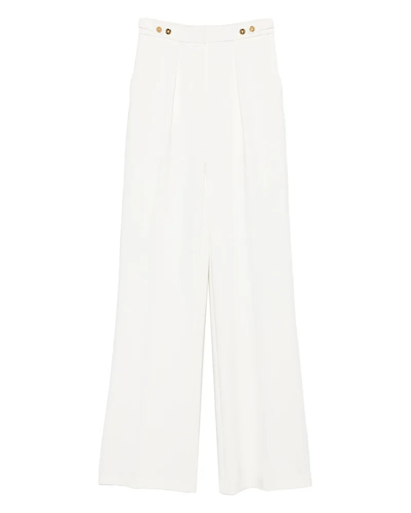 Elisabetta Franchi Pleat-detail Trousers White
