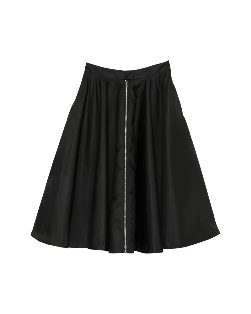 Prada Re-Nylon Belted Mid Skirt Black