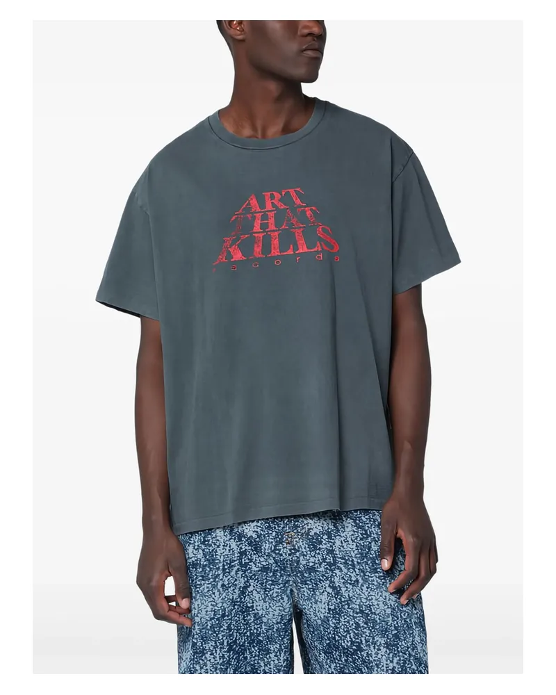 GALLERY DEPT. Text-print T-shirt Grey