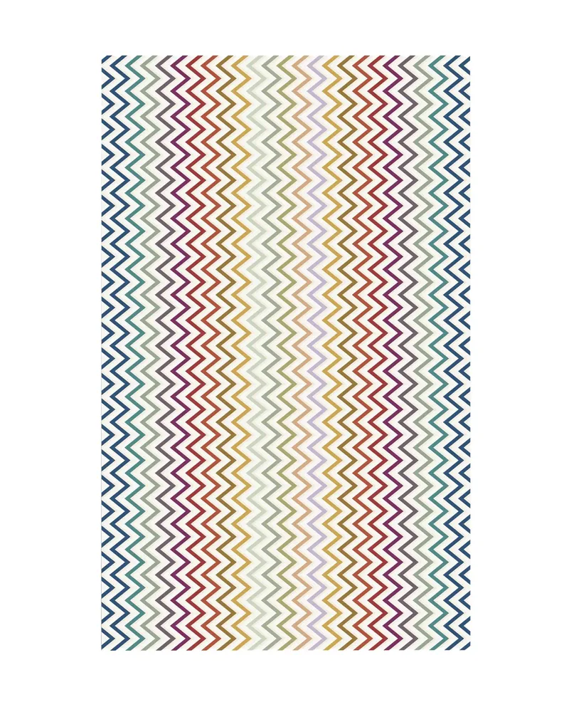Missoni Home Watamu Zigzag-patterned Tablecloth White