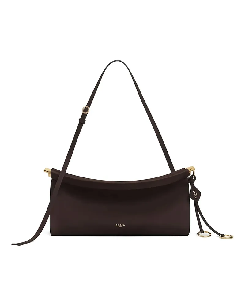 Alaïa Small East West Shoulder Bag Brown