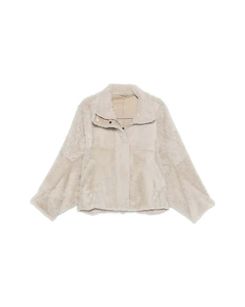 Brunello Cucinelli Shearling Jacket Neutrals