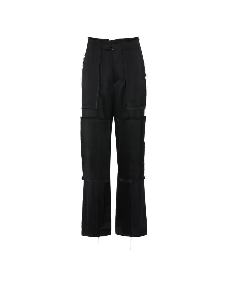 Maison Margiela Raw-seams Trousers Black