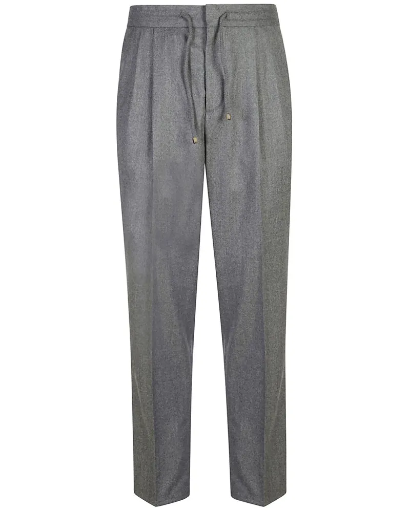 Brunello Cucinelli Drawstring-waist Trousers Grey