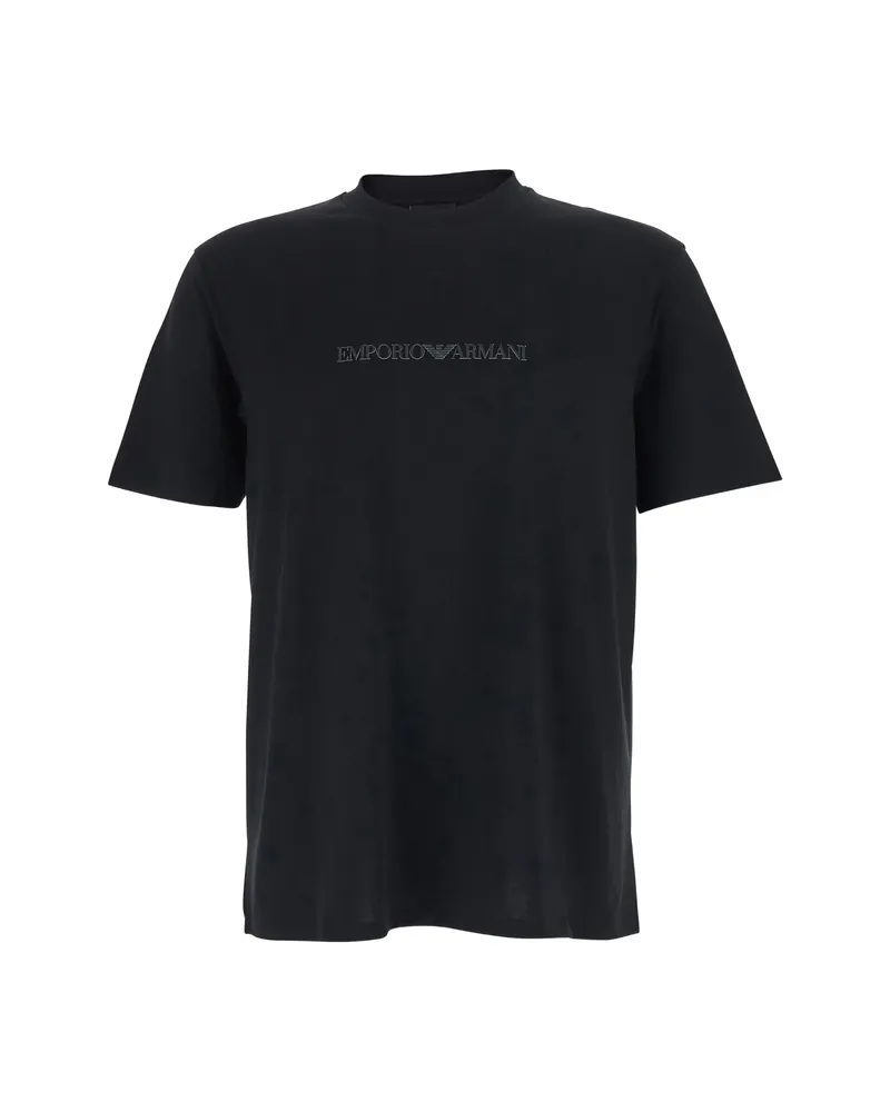 Emporio Armani Logo T-shirt Black