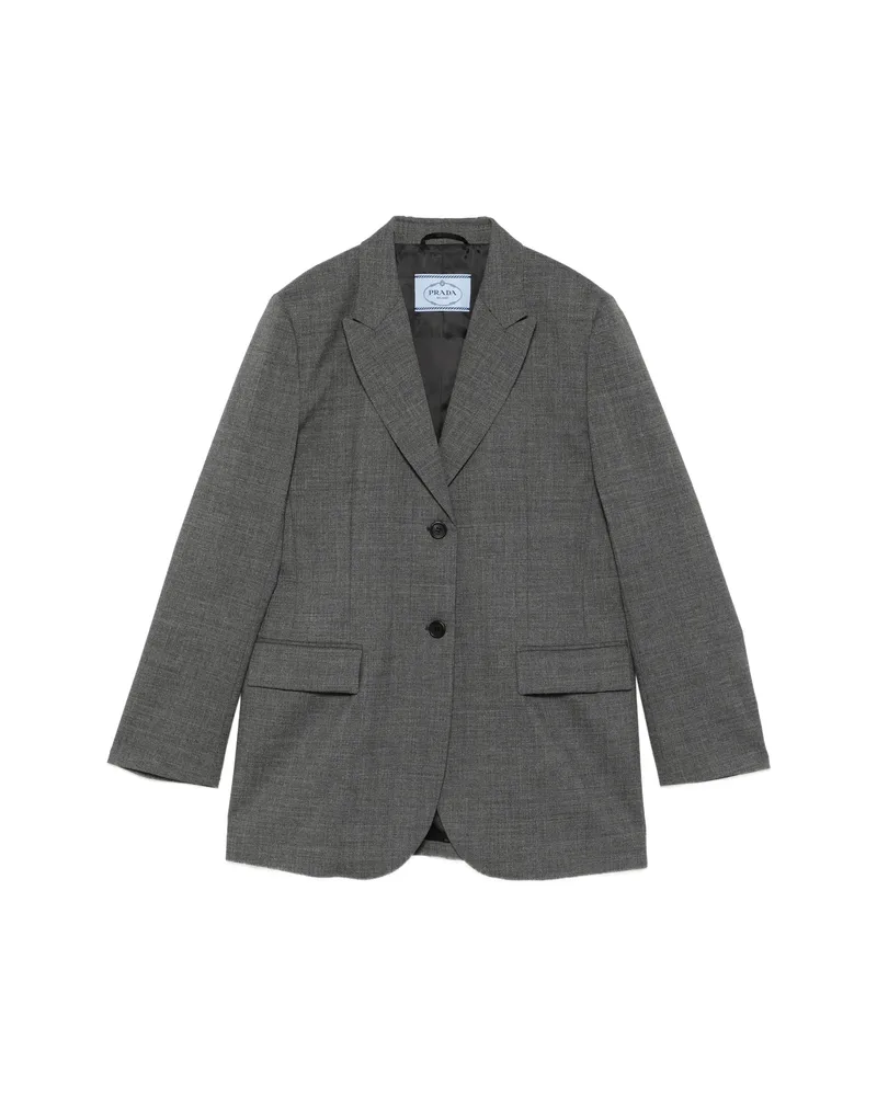 Prada Single-breasted Blazer Grey