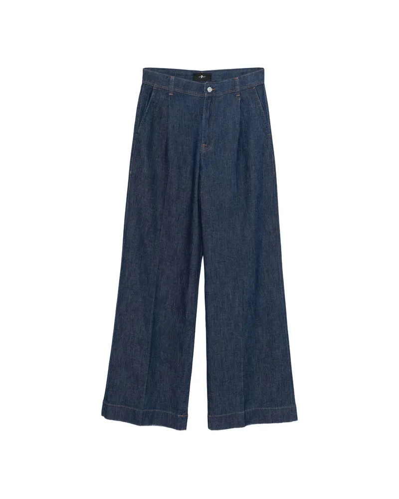 7 for all mankind Pleated Jeans Blue