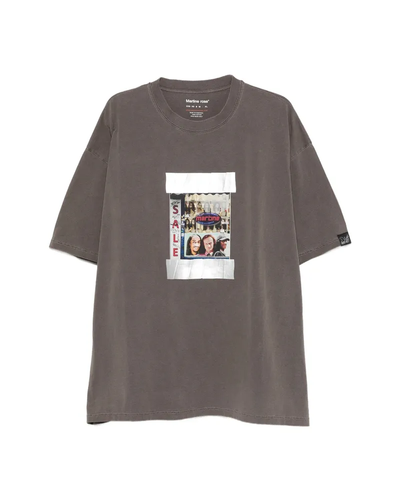 Martine Rose Graphic T-shirt Brown