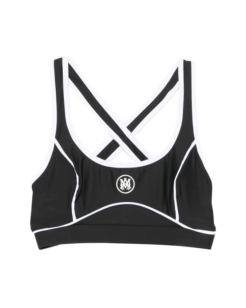 Amiri MA Piped Sports Bra Black