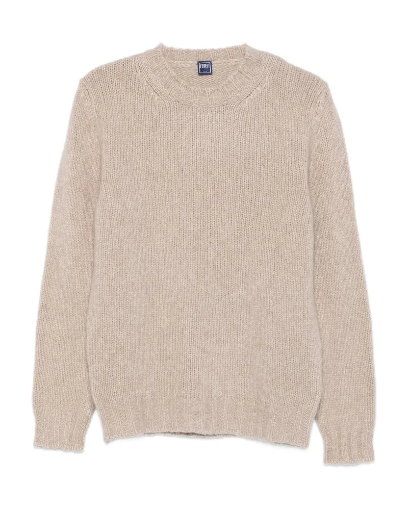 Fedeli Crew-neck Sweater Brown