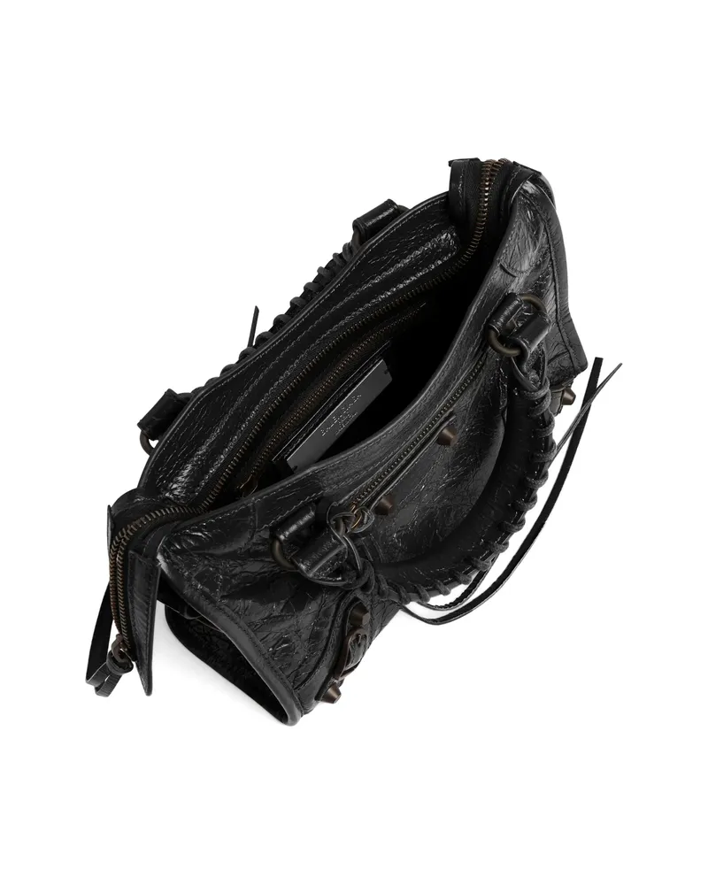 Balenciaga Mini Le City Leather Tote Bag Black