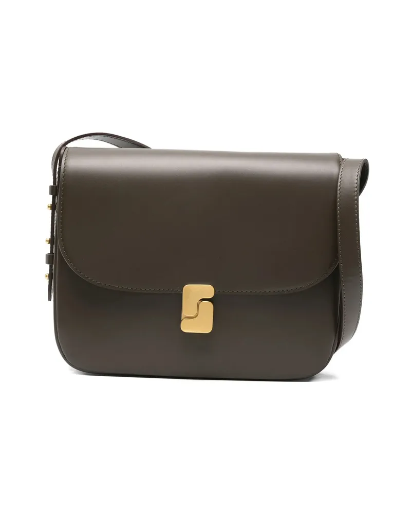Soeur Leather Crossbody Bag Green