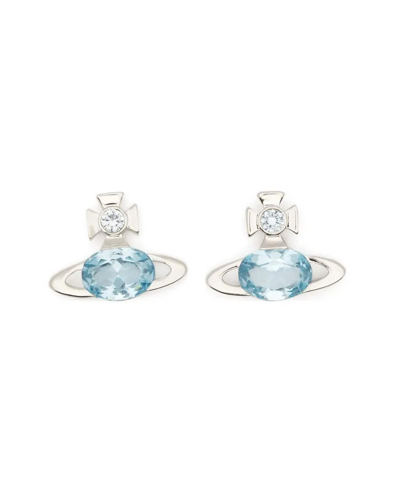 Vivienne Westwood Allie Crystal-embellished Earrings Silver