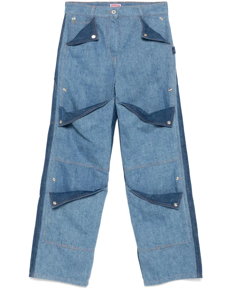 Kenzo Multi-pocket Jeans Blue