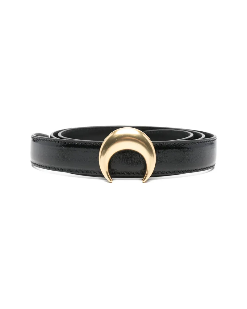 Marine Serre Crescent Buckle Belt Black
