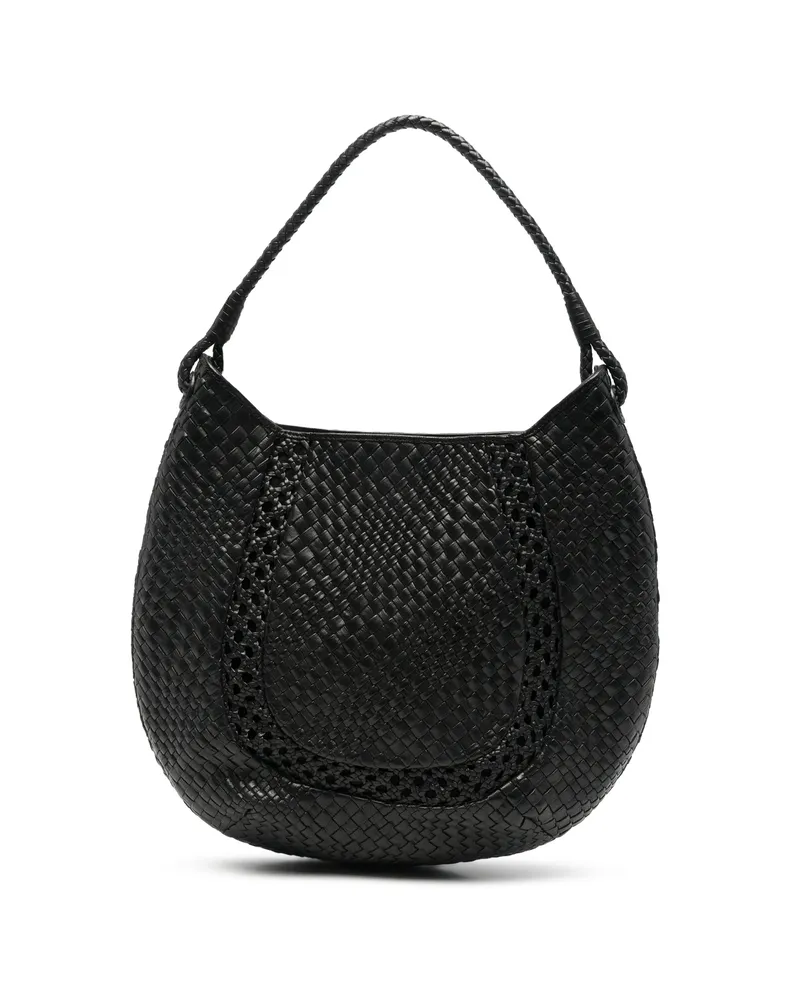 IBELIV Lamia Woven Leather Tote Bag Black