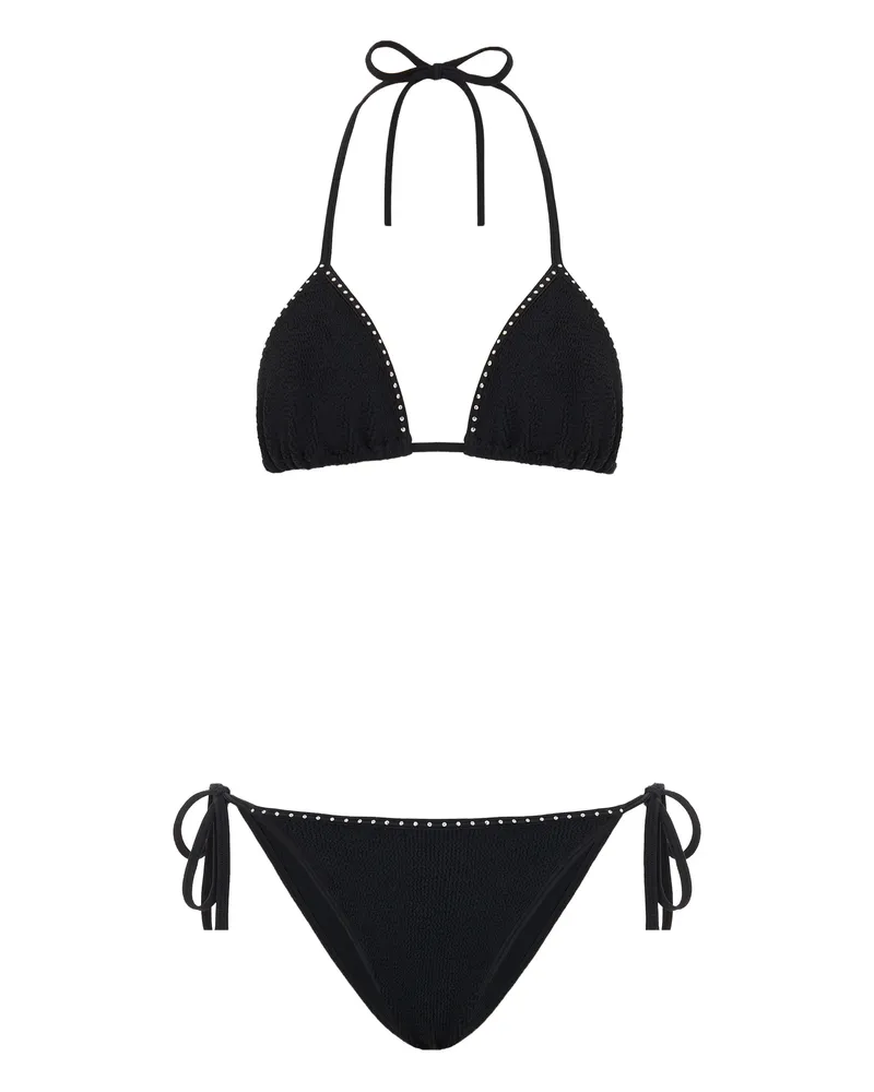 Hunza G Gina Swarovski Bikini Black