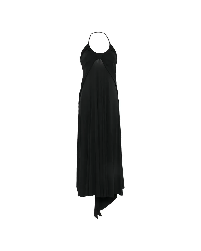Alaïa Halter-neck Draped Maxi Dress Black