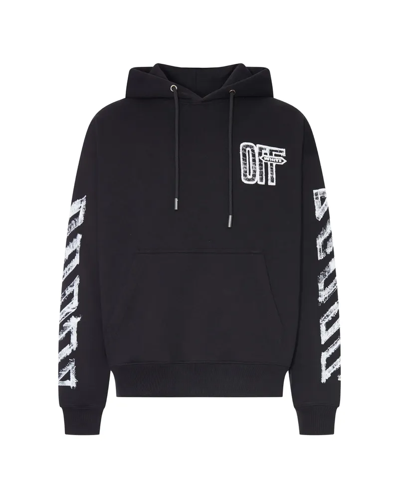 OFF-WHITE Off-white Graphic-print Hoodie Black