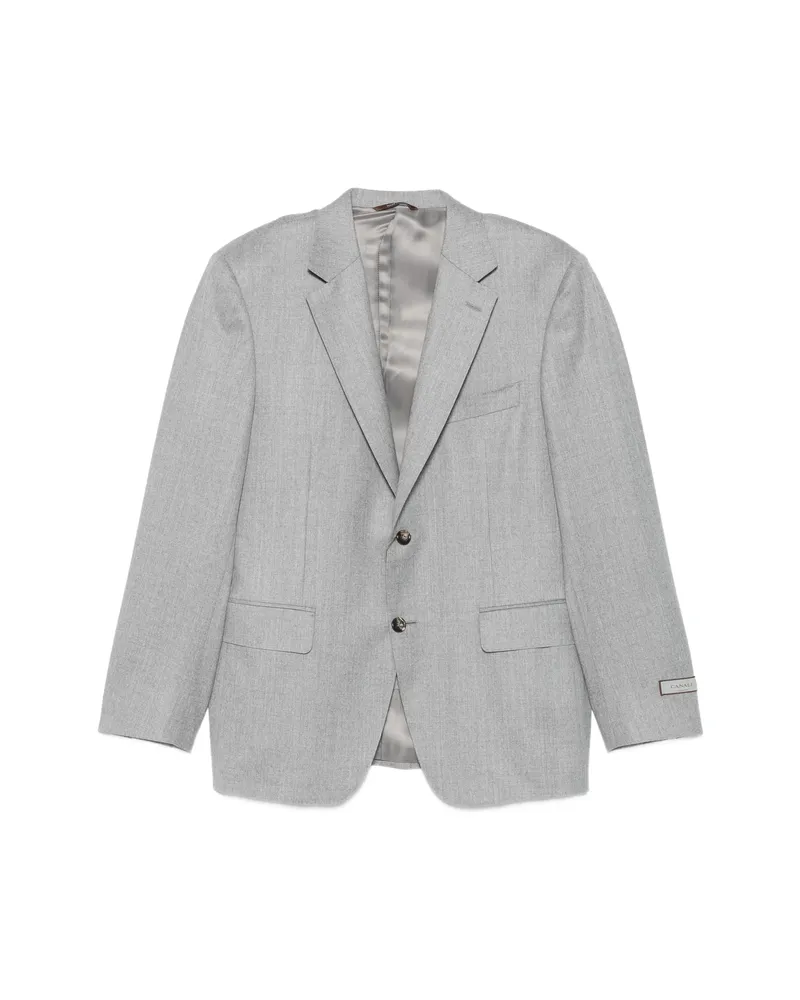 Canali Notched-lapel Single-breasted Blazer Grey