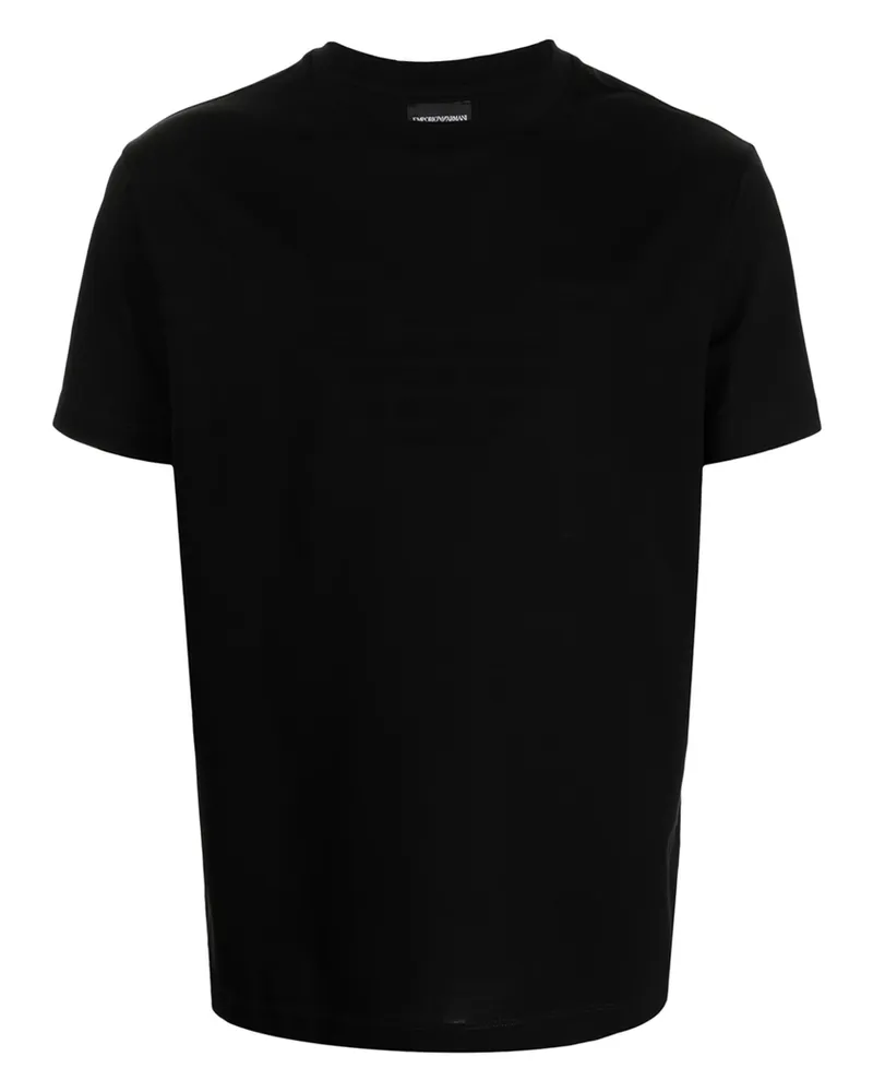 Emporio Armani Round Neck Short-sleeved T-shirt Black