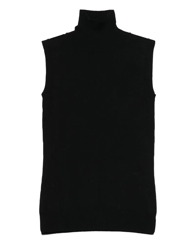 SPORTMAX Virgin Wool Tank Top Black