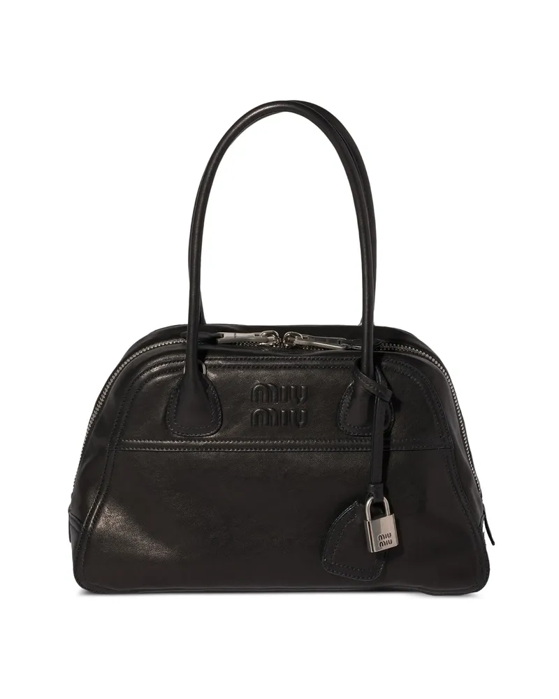 Miu Miu Vivant Nappa Leather Bag Black