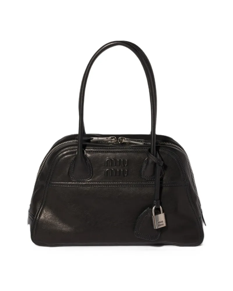 Miu Miu Vivant Nappa Leather Bag Black