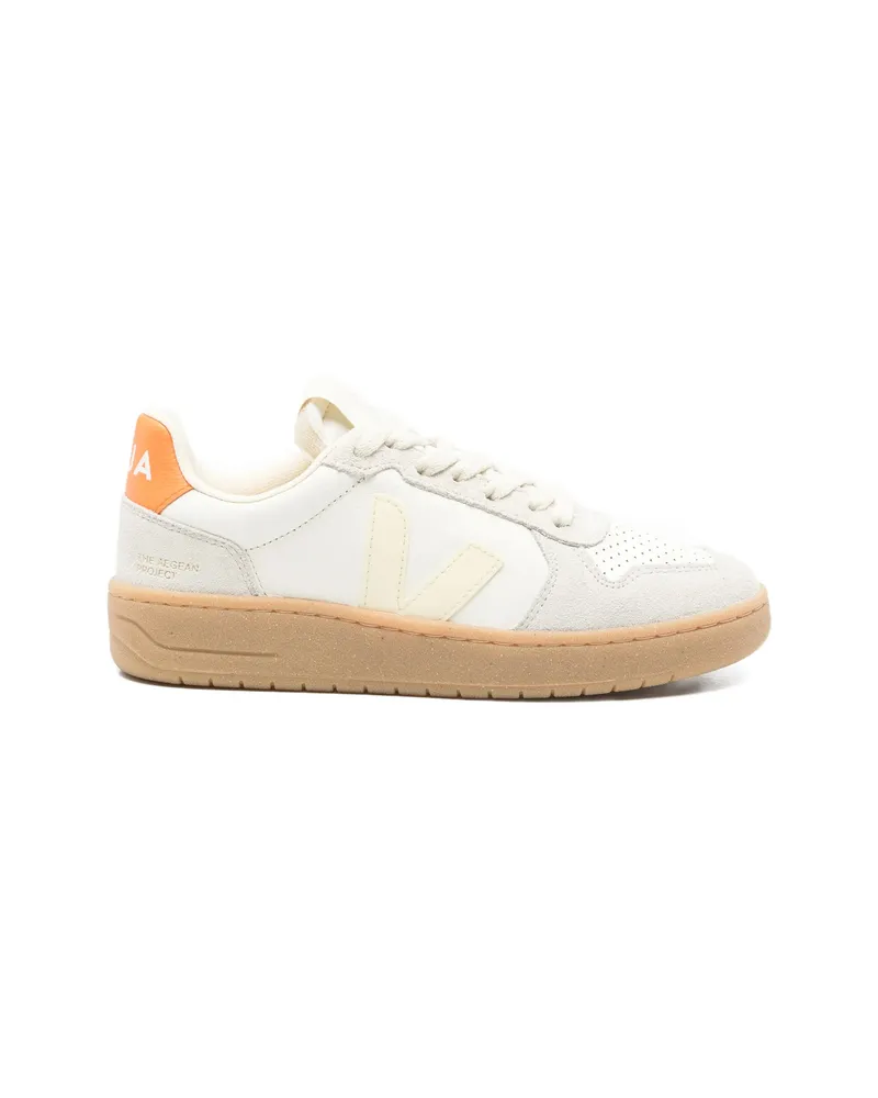 VEJA V-82 Perforated Suede Sneakers Neutrals