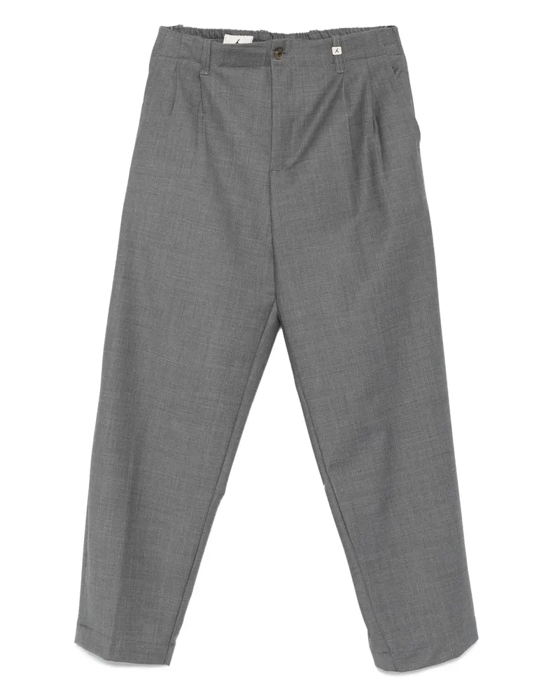 MYTHS Pleat-detail Trousers Grey