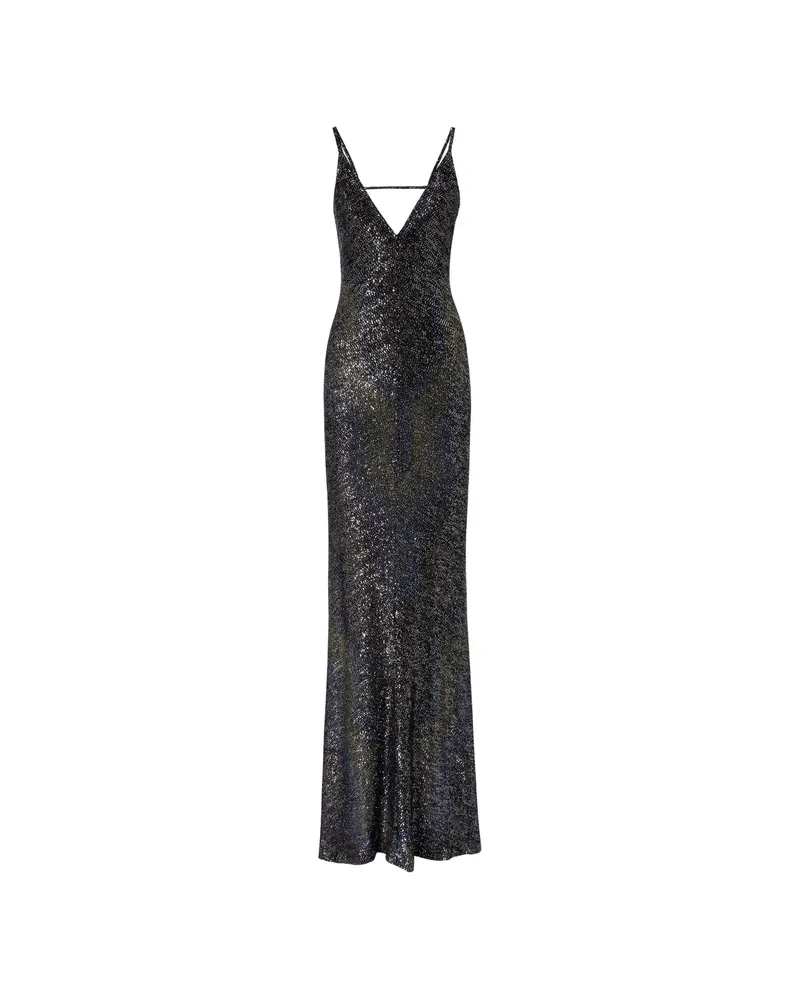 Missoni Long Dégradé Knit Dress With Sequins Black