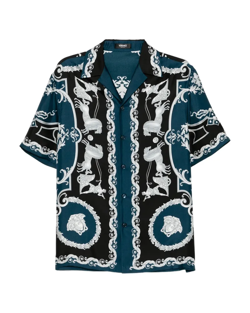 Versace Hall Of Heroes Shirt Blue